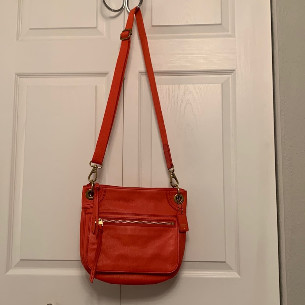 Fossil Orange Crossbody Bag